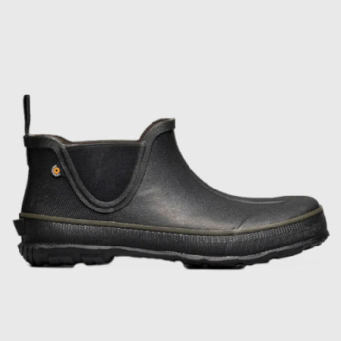 Bottes de travail Bogs Diggers pour hommes en noir, 100% étanches et confortables avec semelle autonettoyante