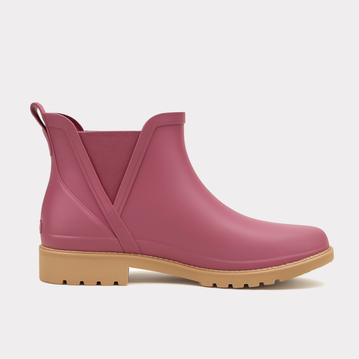 Botte de pluie femme Kamik Chloe Lo avec motif floral, semelle antidérapante et intérieur amovible